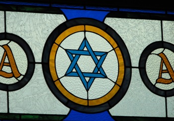 This photo of the Jewish Star of David on a stained glass window was taken by photographer Jeremy Doorten of Prince Albert, Canada.